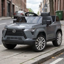 Детский электромобиль M 6301EBLR-11 серый Lexus с мягким сиденьем